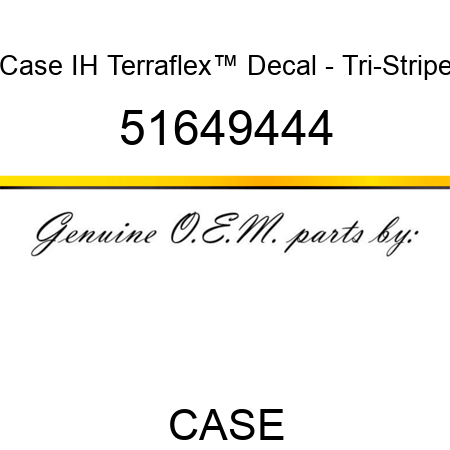 Case IH Terraflex™ Decal - Tri-Stripe 51649444