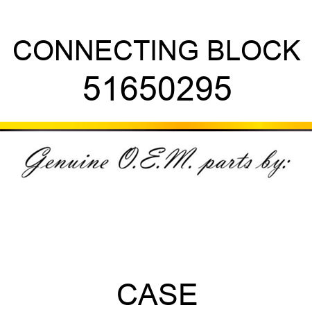CONNECTING BLOCK 51650295