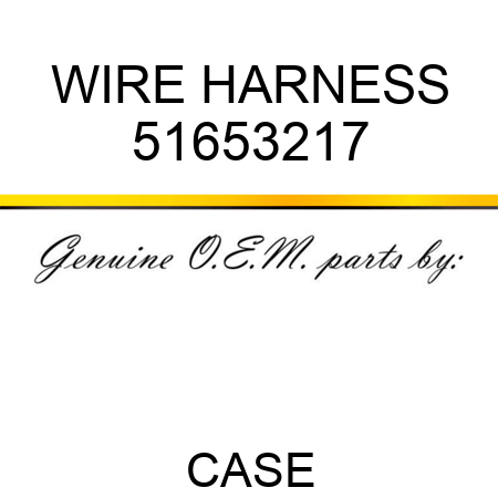 WIRE HARNESS 51653217
