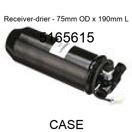 Receiver-drier - 75mm OD x 190mm L 5165615
