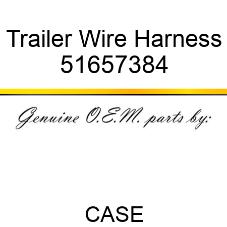 Trailer Wire Harness 51657384