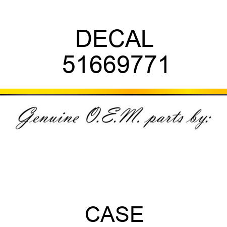 DECAL 51669771