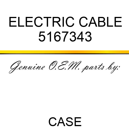 ELECTRIC CABLE 5167343