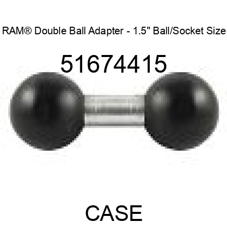 RAM® Double Ball Adapter - 1.5" Ball/Socket Size 51674415