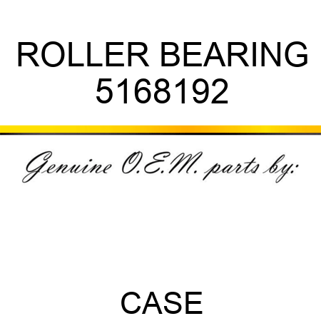 ROLLER BEARING 5168192