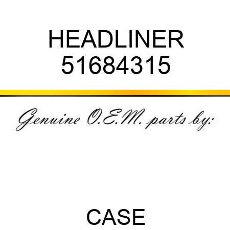 HEADLINER 51684315