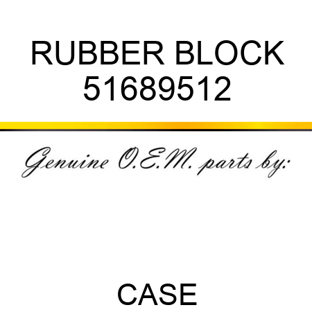 RUBBER BLOCK 51689512