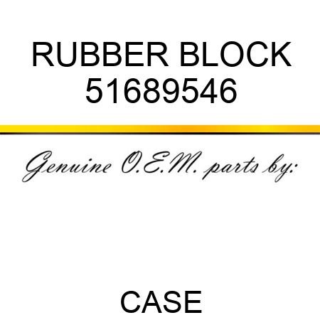 RUBBER BLOCK 51689546