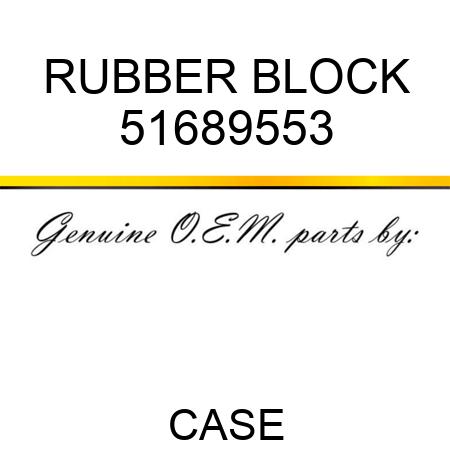 RUBBER BLOCK 51689553