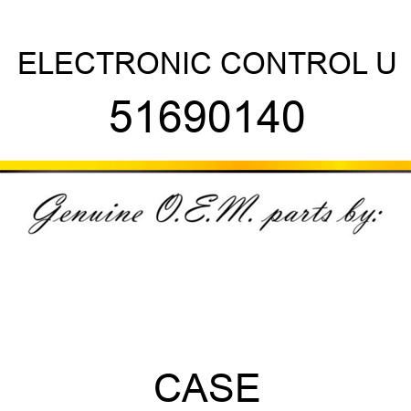 ELECTRONIC CONTROL U 51690140