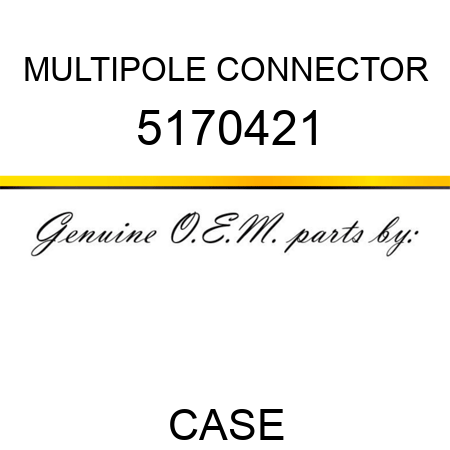 MULTIPOLE CONNECTOR 5170421
