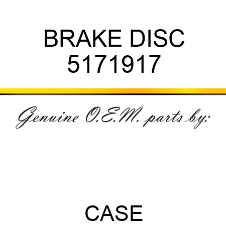 BRAKE DISC 5171917