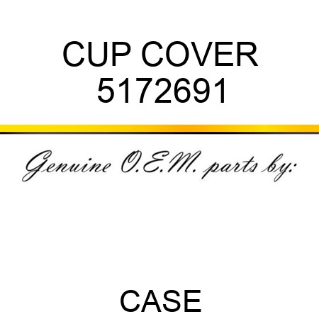 CUP, COVER 5172691