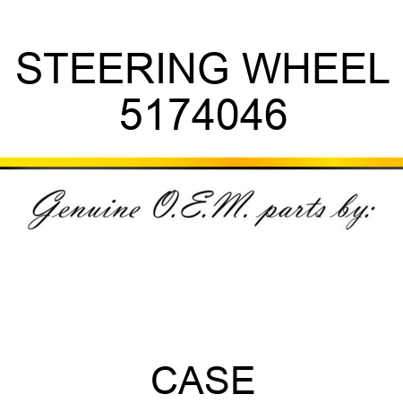 STEERING WHEEL 5174046