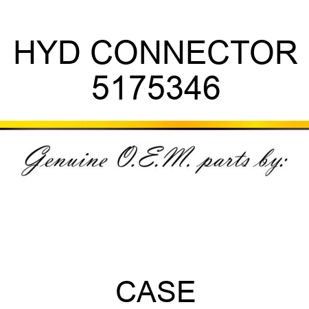 HYD CONNECTOR 5175346
