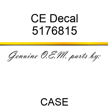 CE Decal 5176815