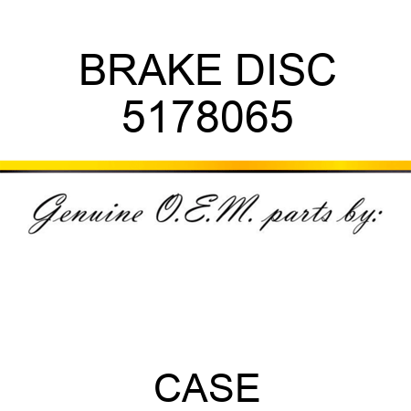 BRAKE DISC 5178065