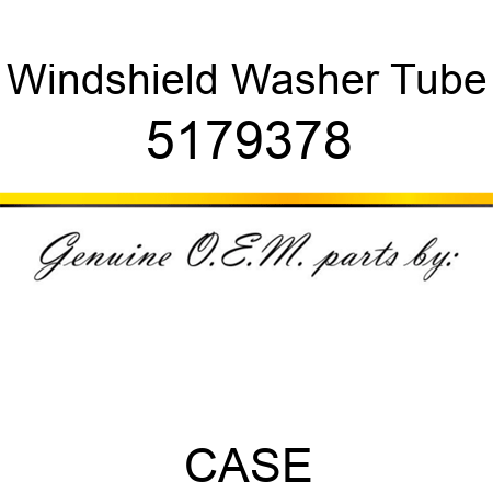 Windshield Washer Tube 5179378