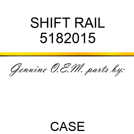 SHIFT RAIL 5182015