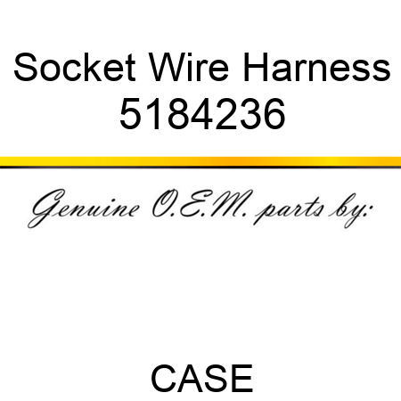 Socket Wire Harness 5184236