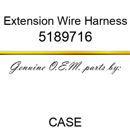 Extension Wire Harness 5189716