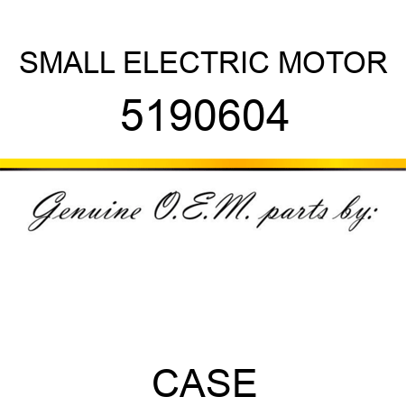 SMALL ELECTRIC MOTOR 5190604