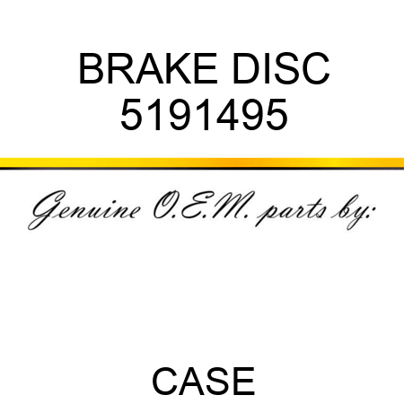 BRAKE DISC 5191495