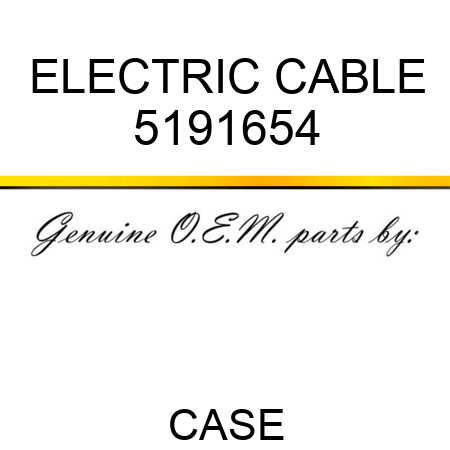 ELECTRIC CABLE 5191654