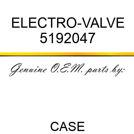 ELECTRO-VALVE 5192047