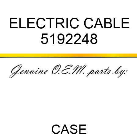 ELECTRIC CABLE 5192248