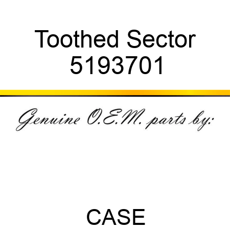 Toothed Sector 5193701
