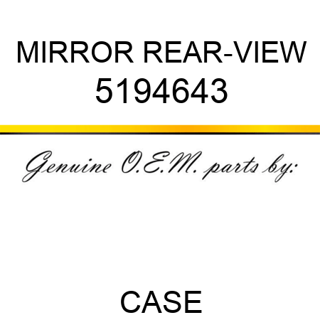 MIRROR, REAR-VIEW 5194643