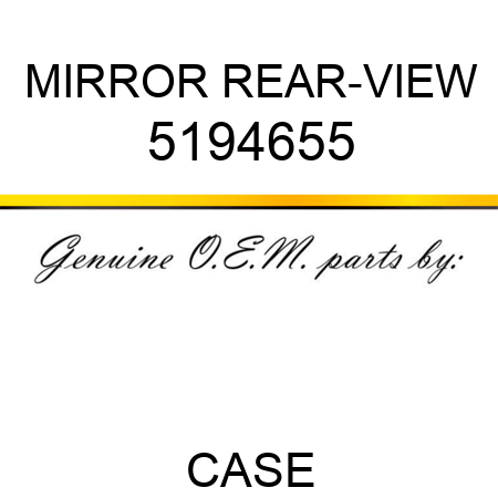 MIRROR, REAR-VIEW 5194655