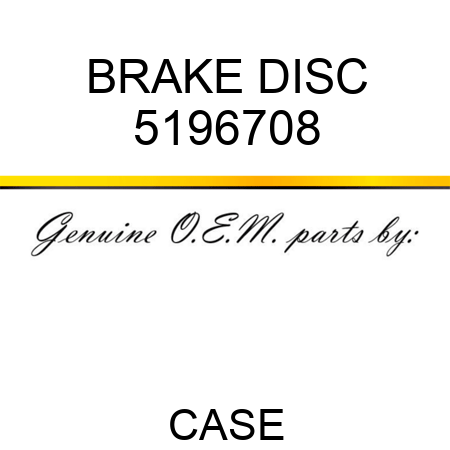 BRAKE DISC 5196708