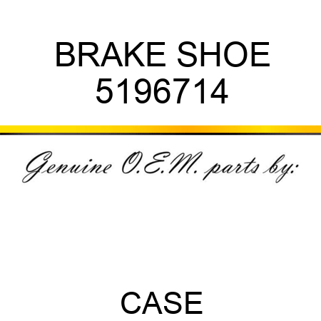 BRAKE SHOE 5196714