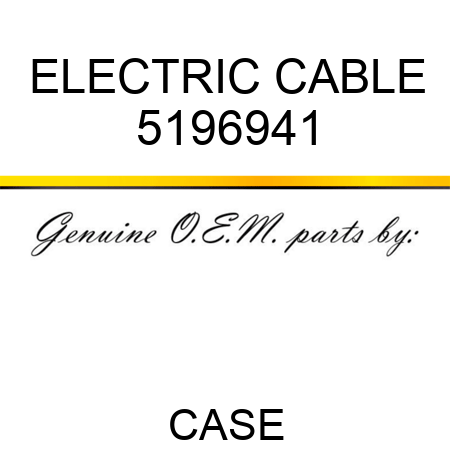 ELECTRIC CABLE 5196941