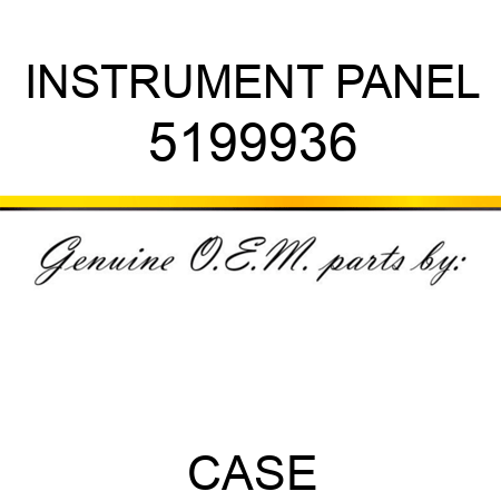 INSTRUMENT PANEL 5199936