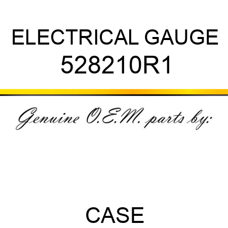 ELECTRICAL GAUGE 528210R1