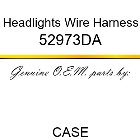 Headlights Wire Harness 52973DA