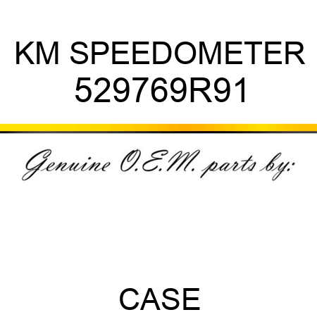 KM SPEEDOMETER 529769R91