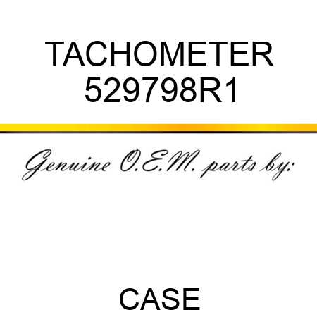 TACHOMETER 529798R1