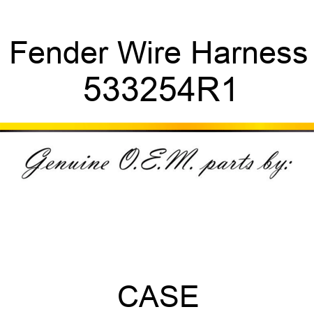 Fender Wire Harness 533254R1