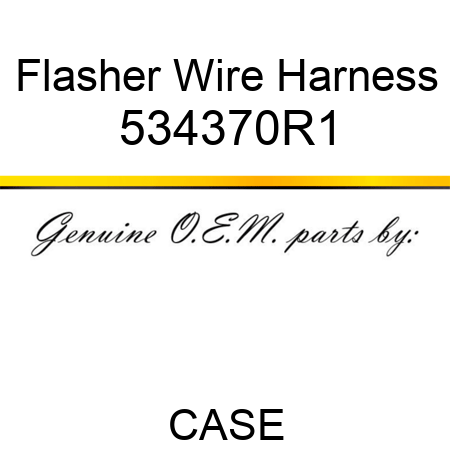 Flasher Wire Harness 534370R1