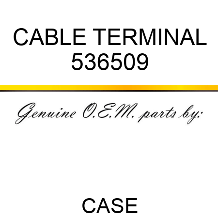CABLE TERMINAL 536509