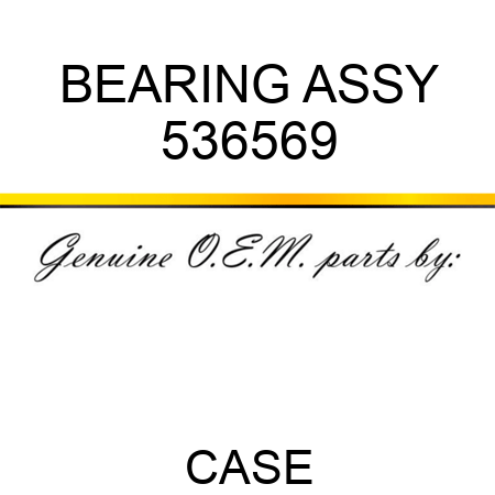 BEARING ASSY 536569
