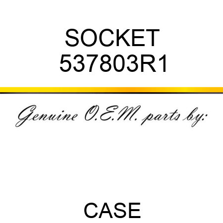 SOCKET 537803R1
