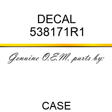DECAL 538171R1