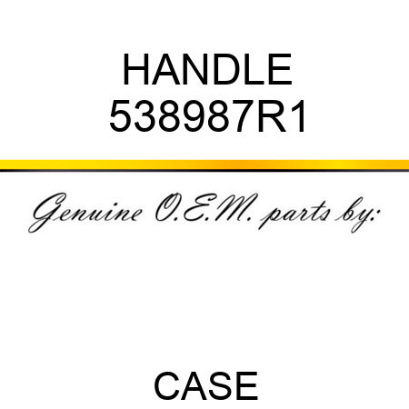 HANDLE 538987R1