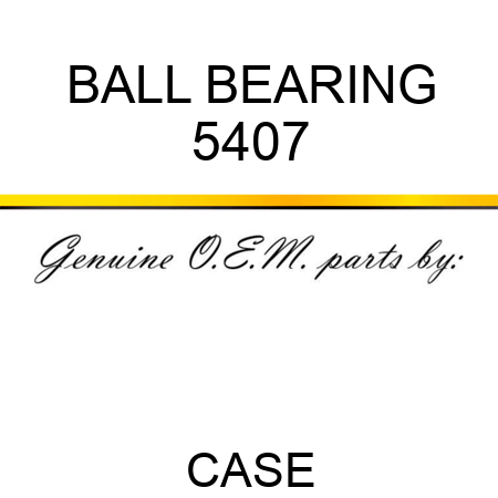 BALL BEARING 5407