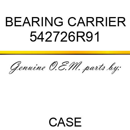 BEARING CARRIER 542726R91